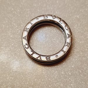 Bague Bulgari B zero 1 en or blanc et diamant