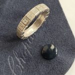 Bague Chopard or blanc