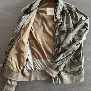 Veste imperméable Moncler homme, vert très foncé