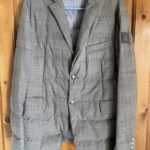 Doudoune élégante Moncler, homme, gris clair