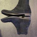 Bottines Boss homme, daim bleu foncé, taille 41