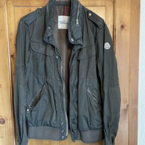 Veste imperméable Moncler homme, vert très foncé