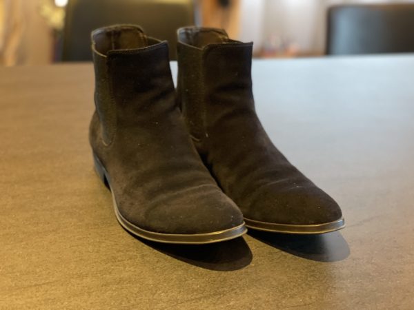 Bottines Boss homme, daim bleu foncé, taille 41