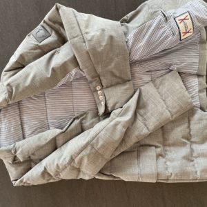 Doudoune élégante Moncler, homme, gris clair
