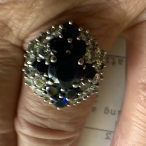 Bague or gris