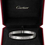 Bracelet Cartier Love Talle 21 or Blanc