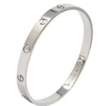 Bracelet Cartier Love Talle 21 or Blanc