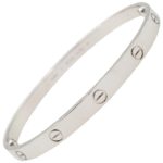Bracelet Cartier Love Talle 21 or Blanc