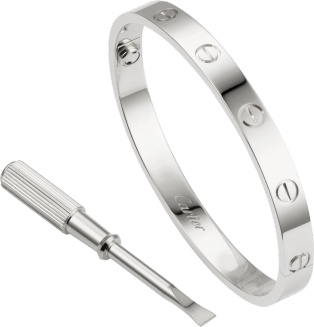 Bracelet Love, or gris 18 carats.