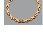 Cartier Collier Arabesque or rose et blanc