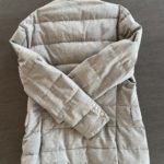 Doudoune élégante Moncler, homme, gris clair