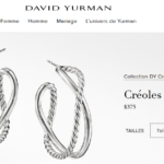 David Yurman - Créoles Crossover