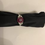 bague en or blanc, rubis BIRMAN
