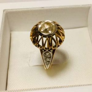 Bague de fiançailles diamant ancien 1K