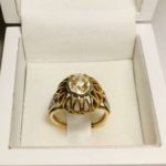 Bague de fiançailles diamant ancien 1K