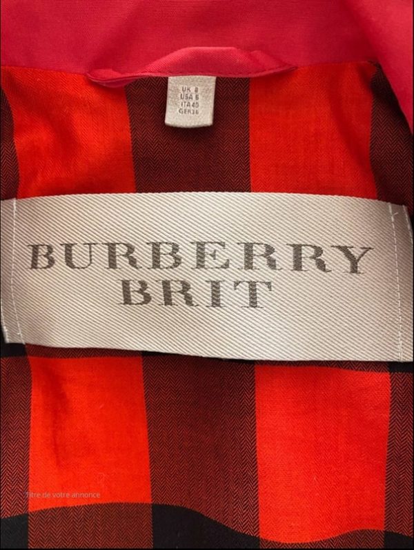 Veste Burberry rouge