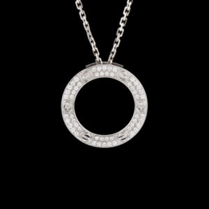 Collier Cartier Love pavé diamant