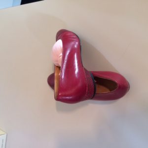 Escarpins de marque Harel, cuir rouge