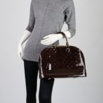 LOUIS VUITTON Amarante Monogram Vernis Alma GM Bag