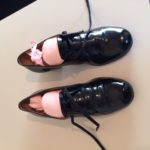 Chaussures vernies noires à lacets