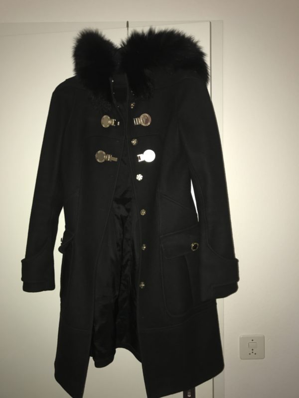 Vend manteau Versace noir
