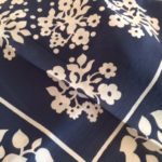 Foulard en soir, bleu et blanc, Lanvin