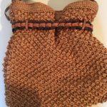 Sac Scervino en maille, couleur bronze