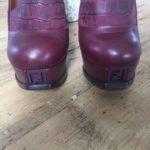 Escarpins Fendi Cuir Bordeaux T38