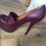 Escarpins Fendi Cuir Bordeaux T38