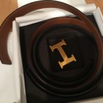 Hermès, ceinture en cuir grainé